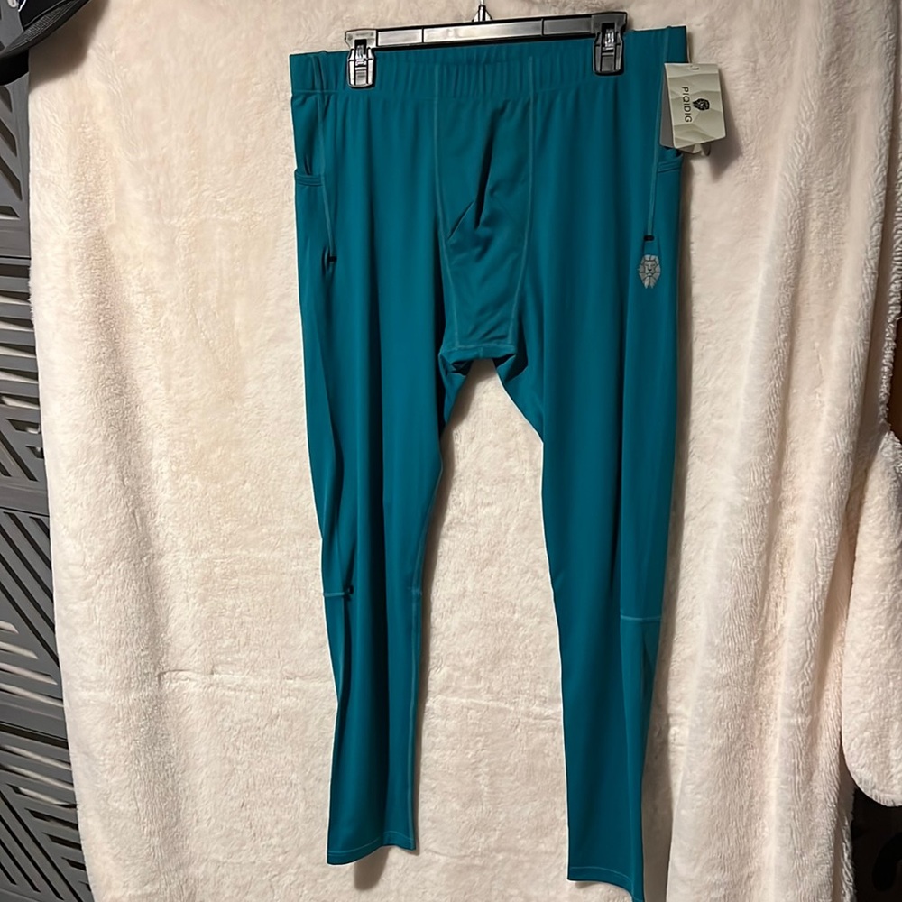 PIQIDIG mens turquoise green in size 2XL
